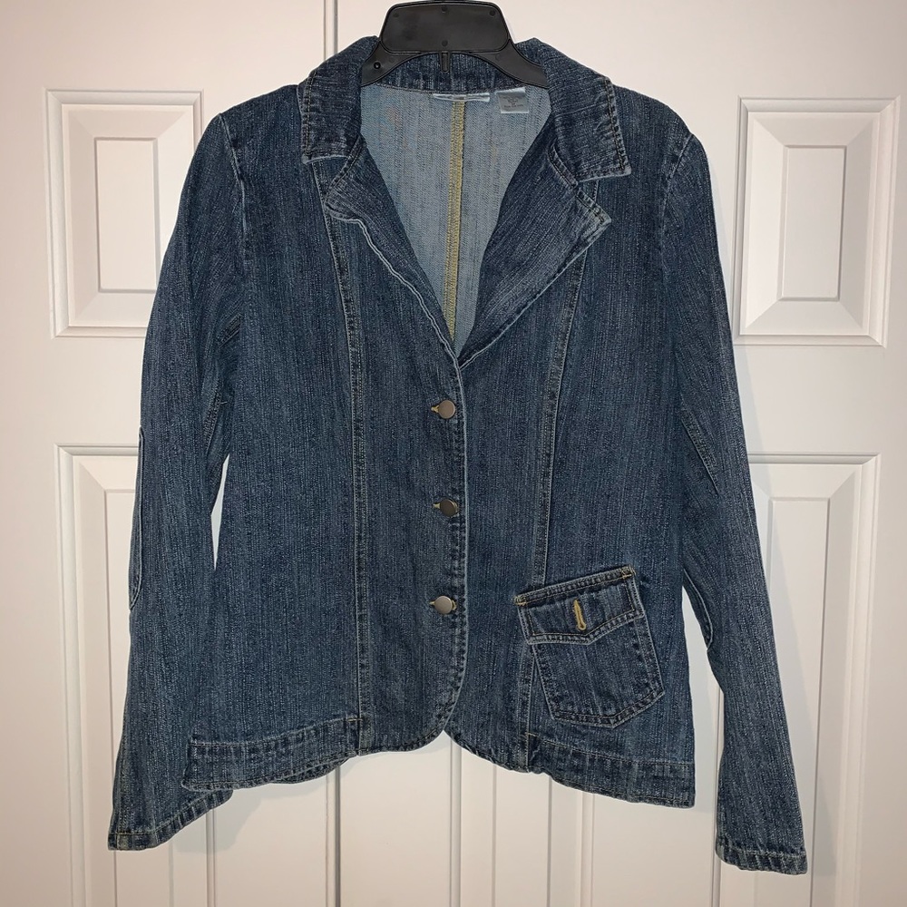EUC Kim Rogers Jean Jacket Size M.